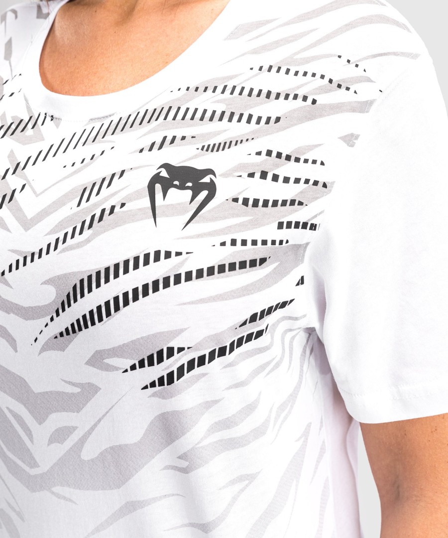 ufc fusion by venum replica damen kurzarm-t-shirt – weiß