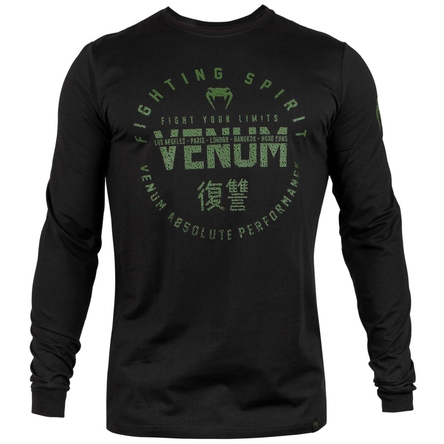 venum signature t-shirt – langarm – schwarzkhaki – exklusiv