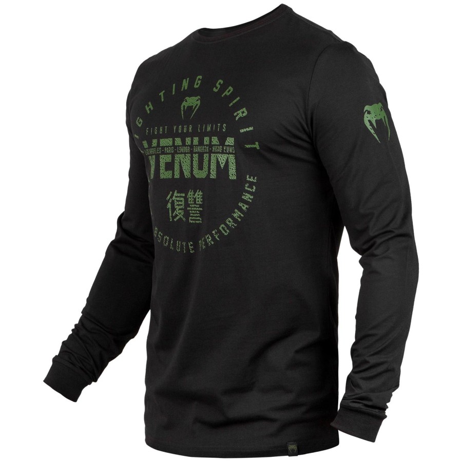 venum signature t-shirt – langarm – schwarzkhaki – exklusiv