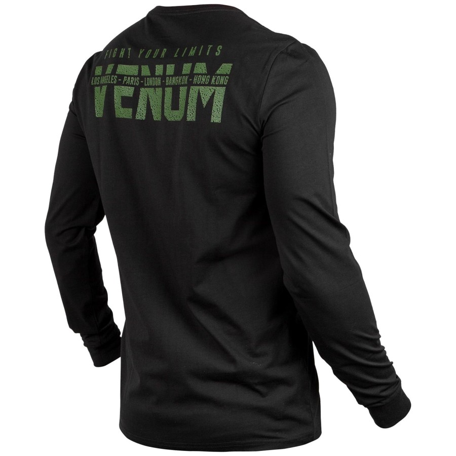 venum signature t-shirt – langarm – schwarzkhaki – exklusiv