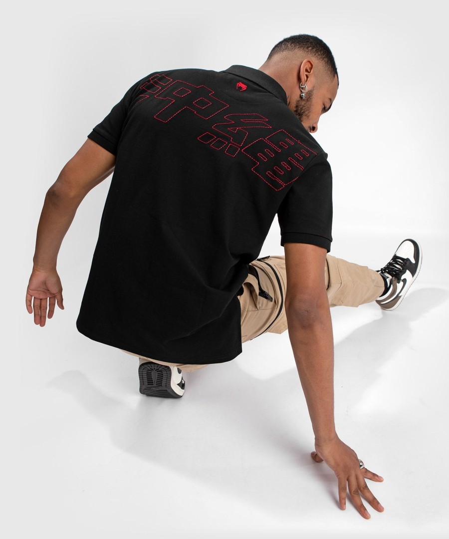 venum okinawa 3.0 polo – schwarzrot