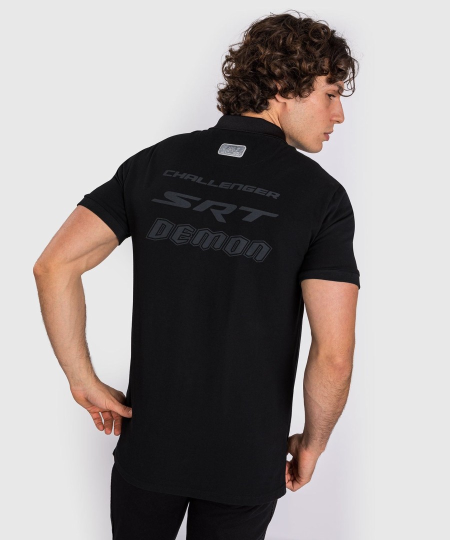 venum x dodge demon 170 herren-poloshirt – schwarz