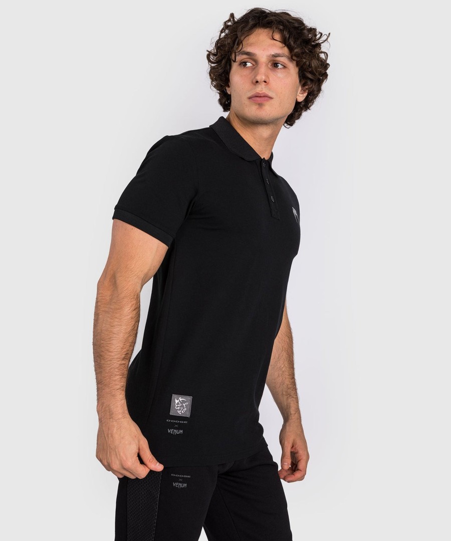 venum x dodge demon 170 herren-poloshirt – schwarz