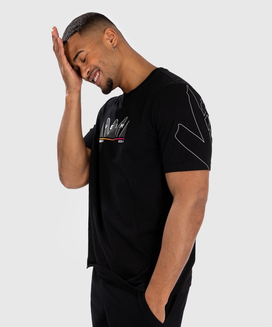 venum t-shirt mit schlangenprint – schwarz