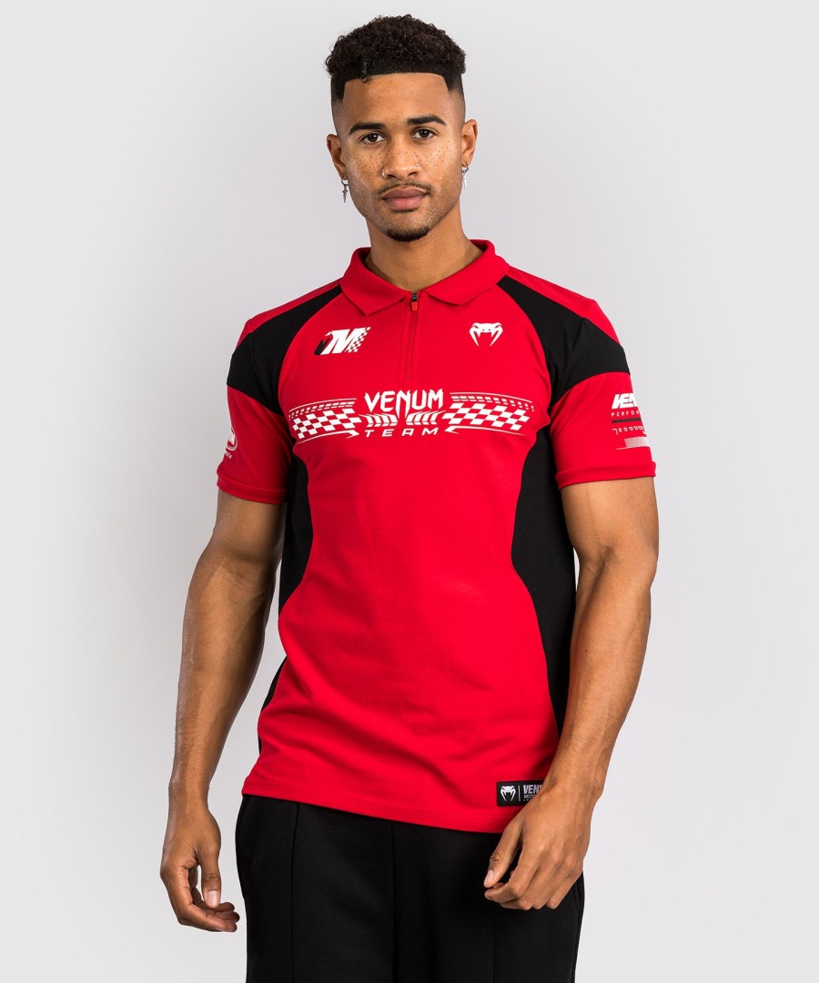 venum motorsport baumwollpolo – rennrot