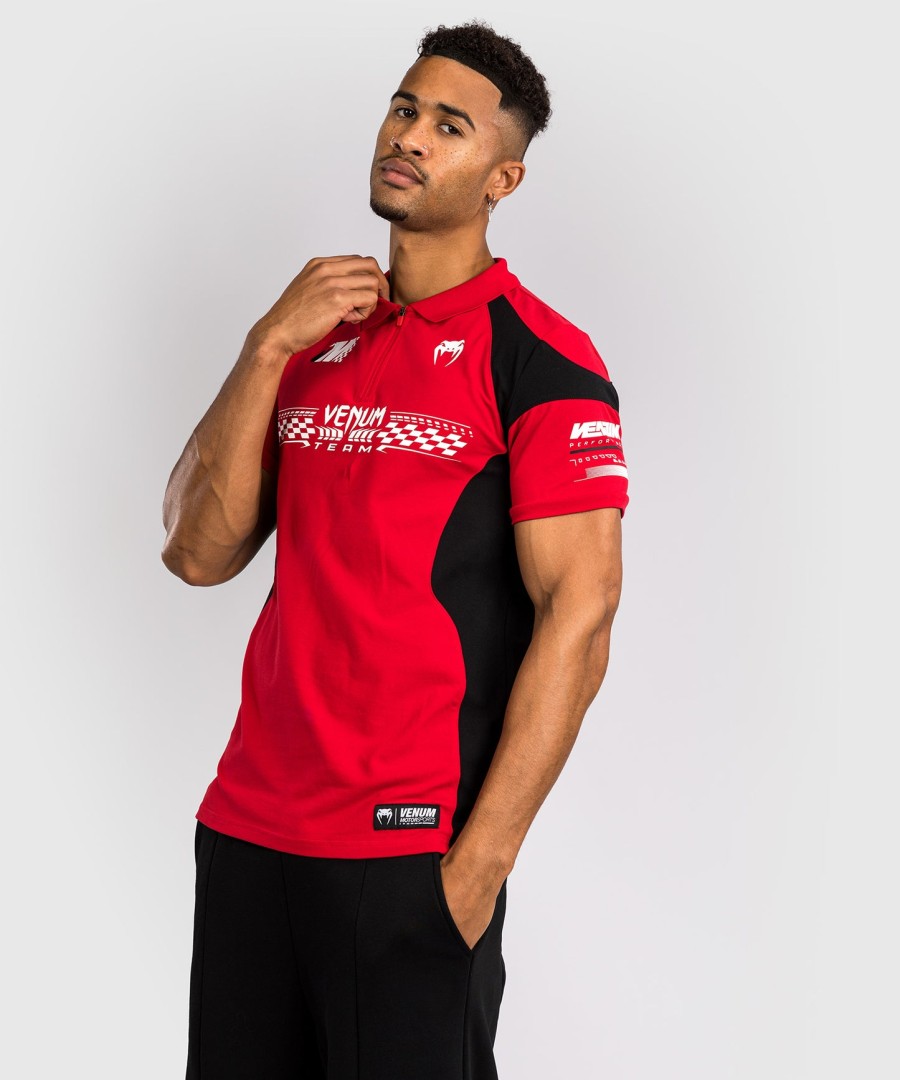 venum motorsport baumwollpolo – rennrot