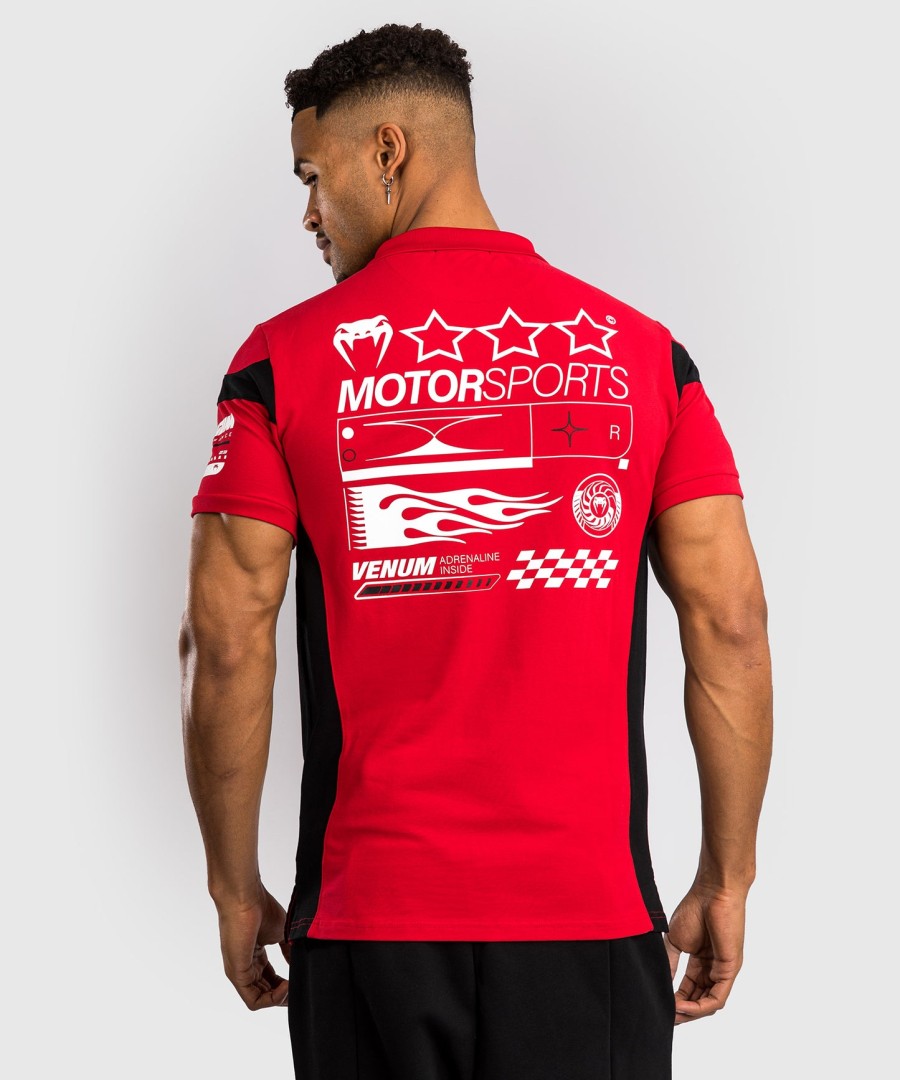 venum motorsport baumwollpolo – rennrot