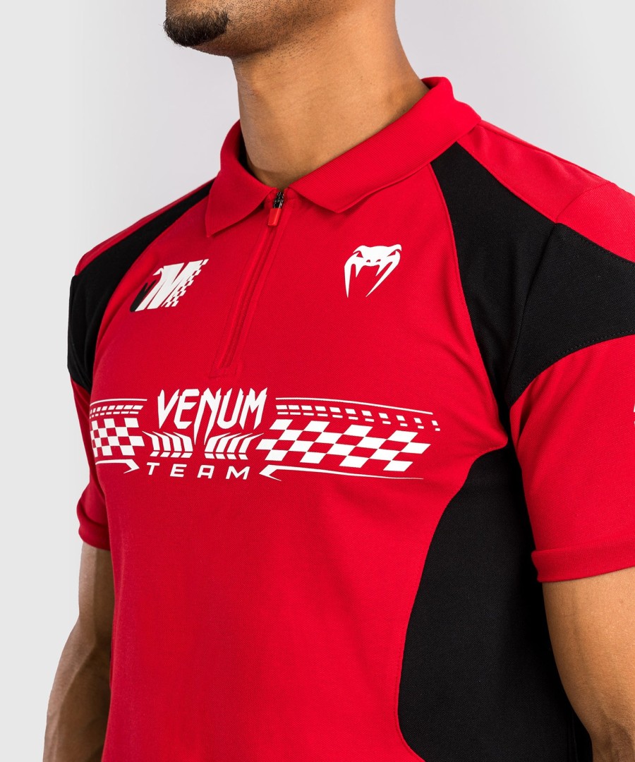 venum motorsport baumwollpolo – rennrot