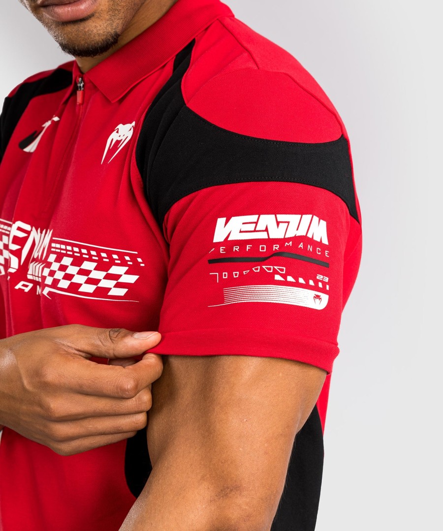 venum motorsport baumwollpolo – rennrot