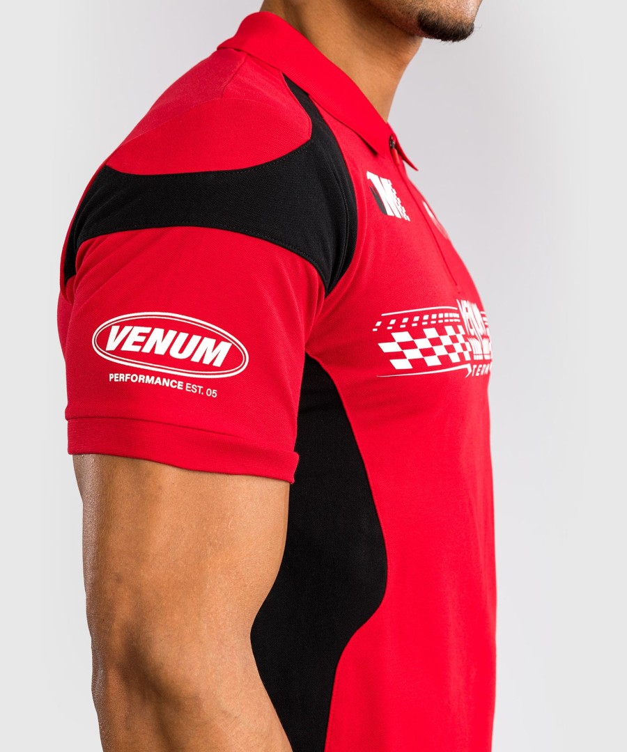 venum motorsport baumwollpolo – rennrot