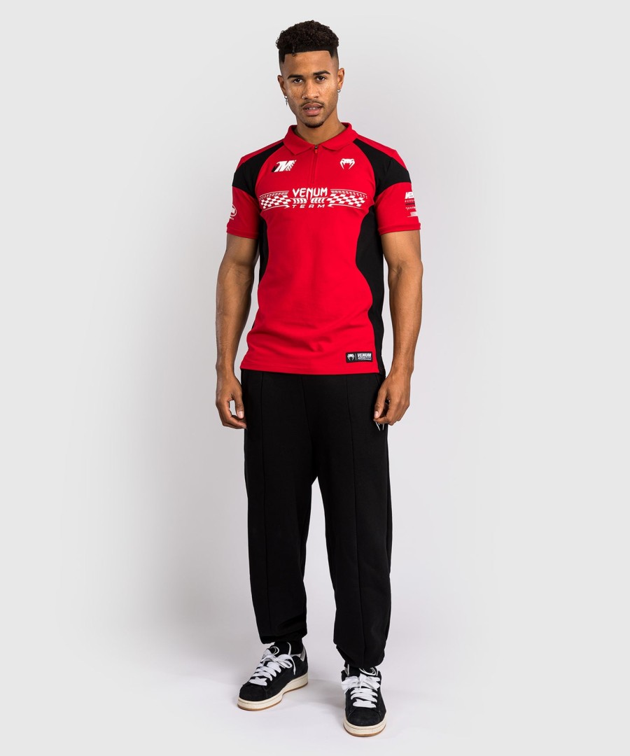 venum motorsport baumwollpolo – rennrot