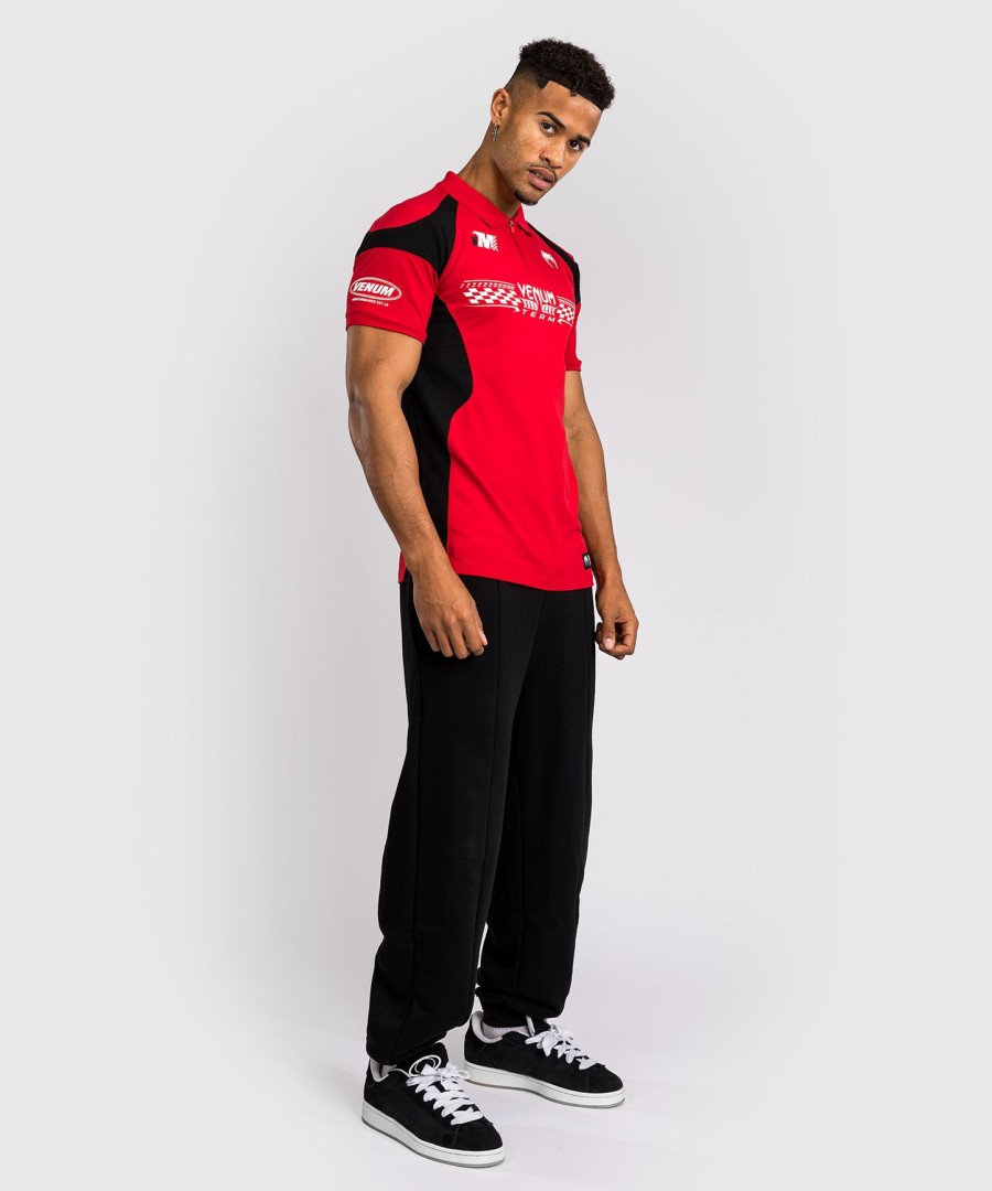 venum motorsport baumwollpolo – rennrot