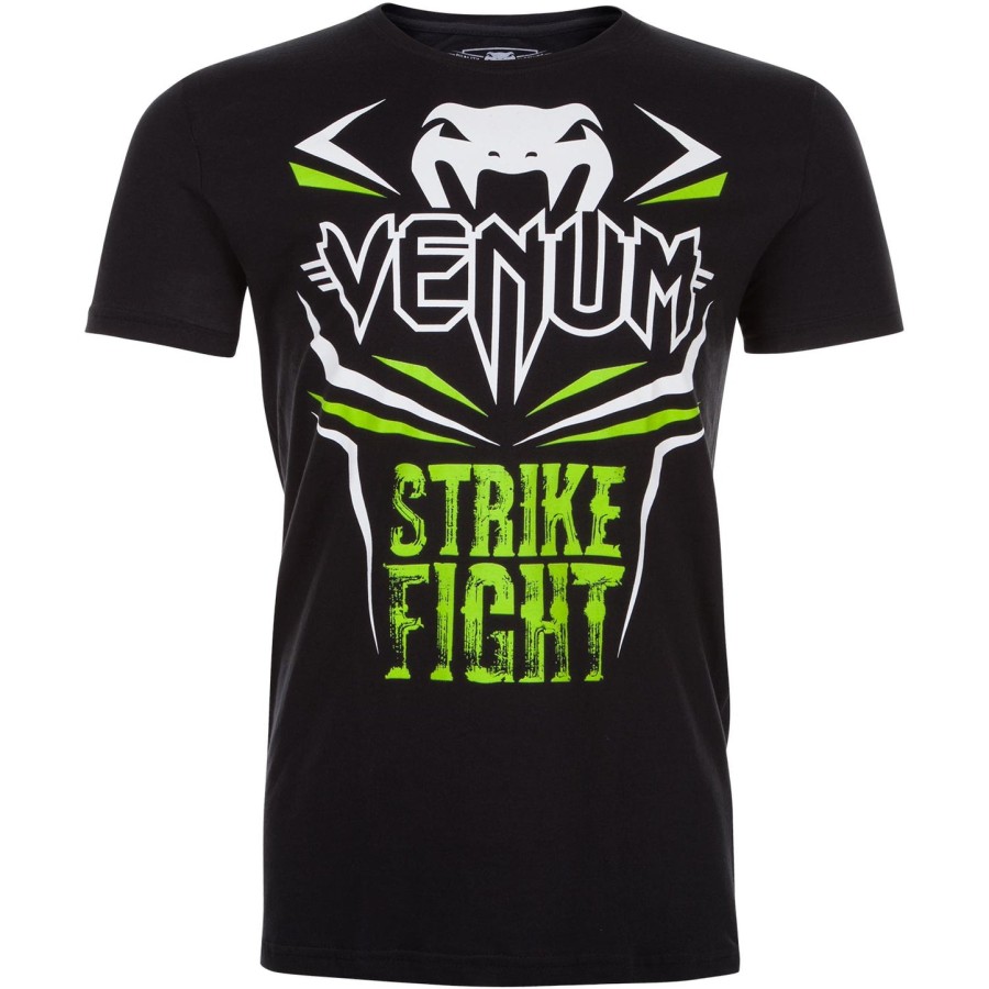 venum strike kampf-t-shirt – schwarzneogrün