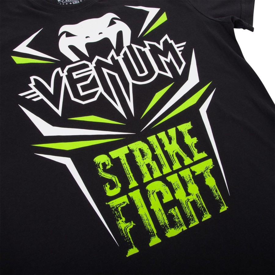 venum strike kampf-t-shirt – schwarzneogrün