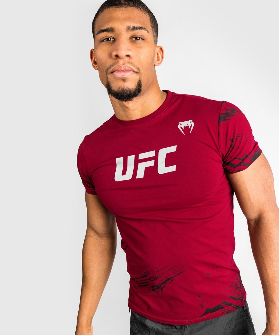 ufc venum authentic fight week herren 2.0 kurzarm-t-shirt – rot