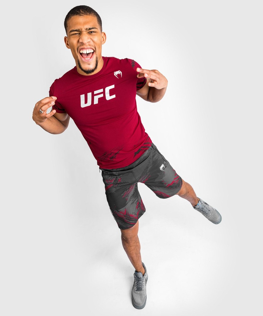 ufc venum authentic fight week herren 2.0 kurzarm-t-shirt – rot