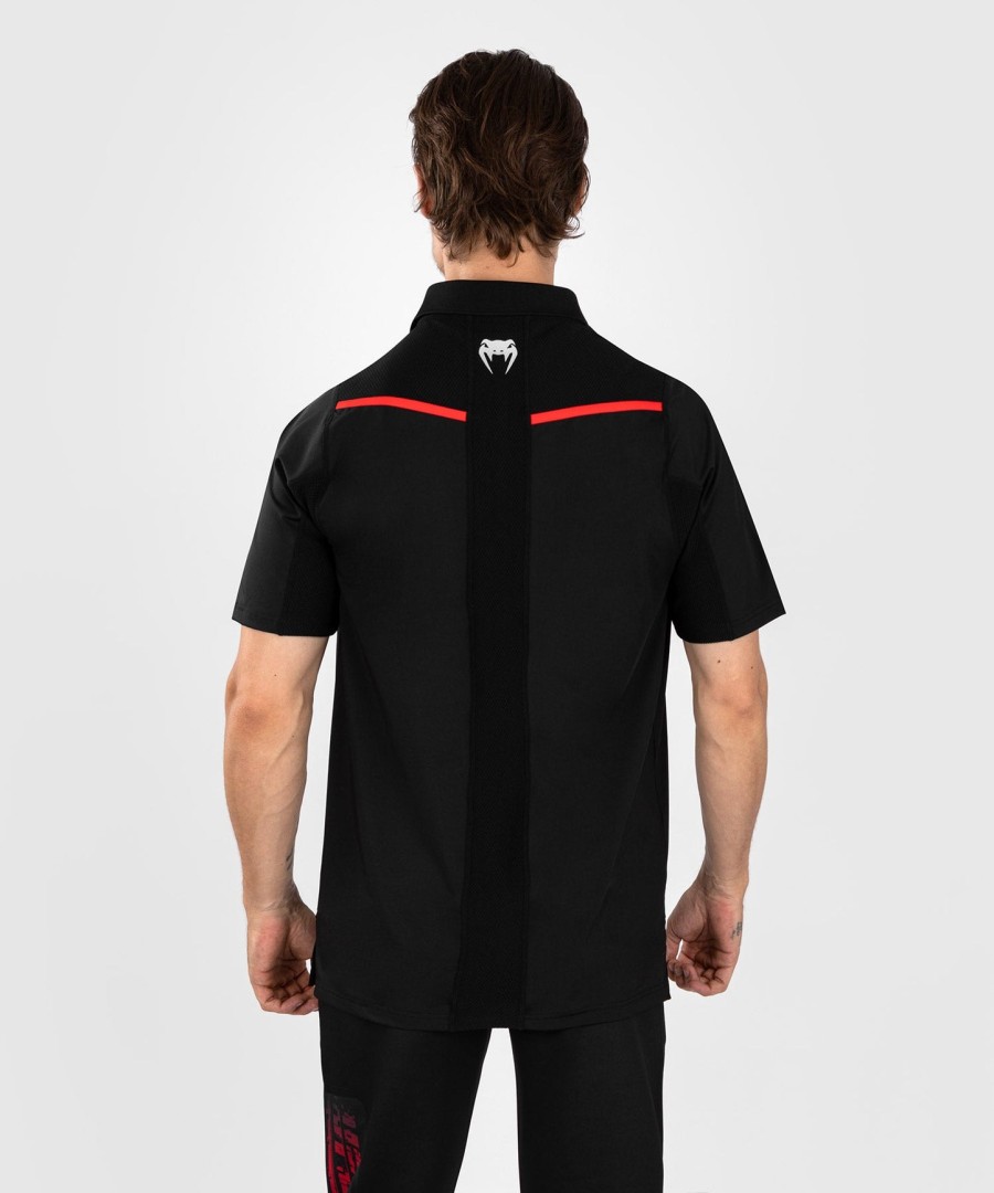 ufc venum performance institute 2.0 herren-poloshirt – schwarzrot