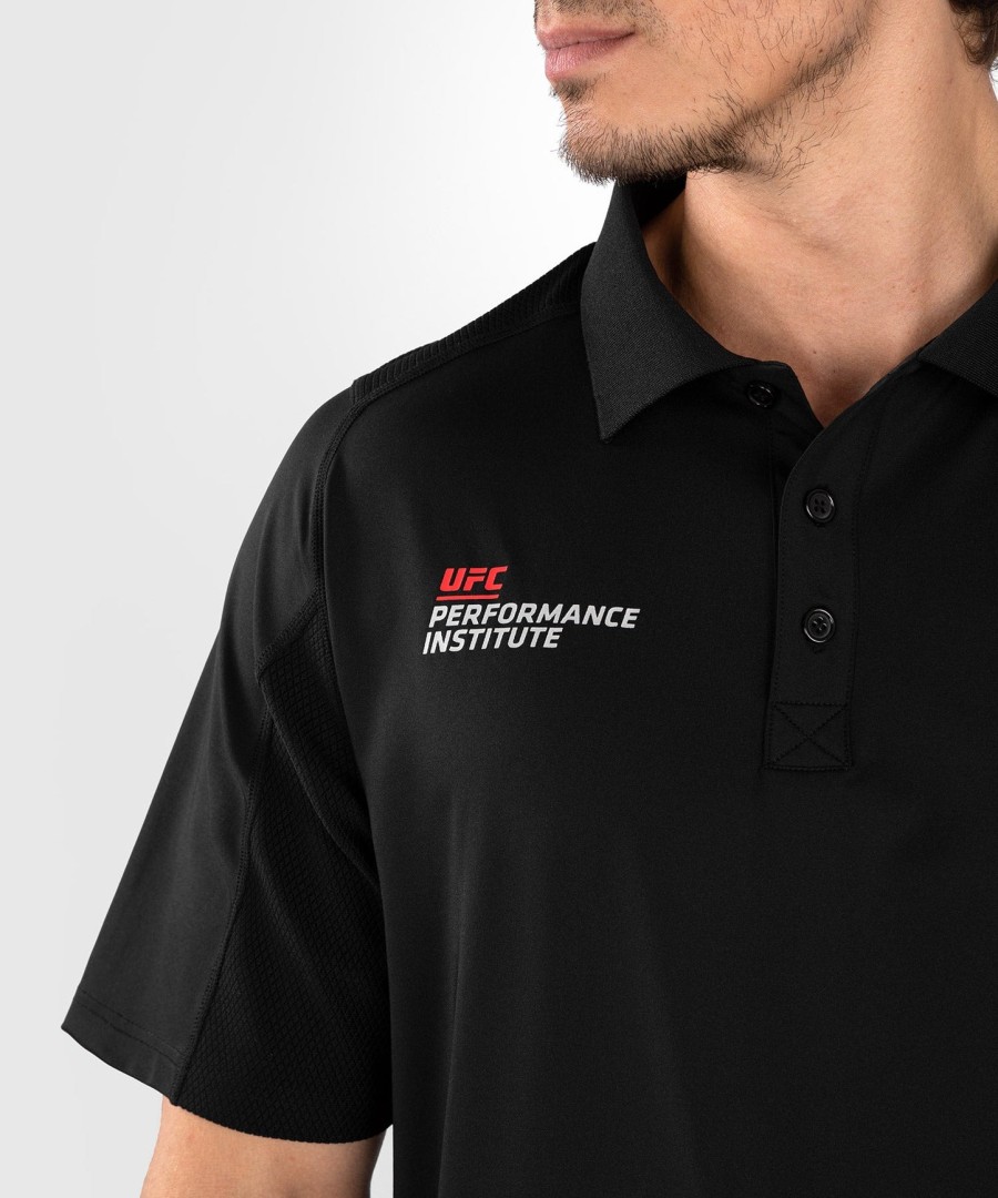 ufc venum performance institute 2.0 herren-poloshirt – schwarzrot