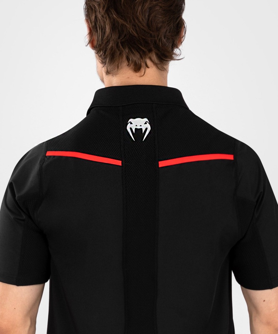 ufc venum performance institute 2.0 herren-poloshirt – schwarzrot