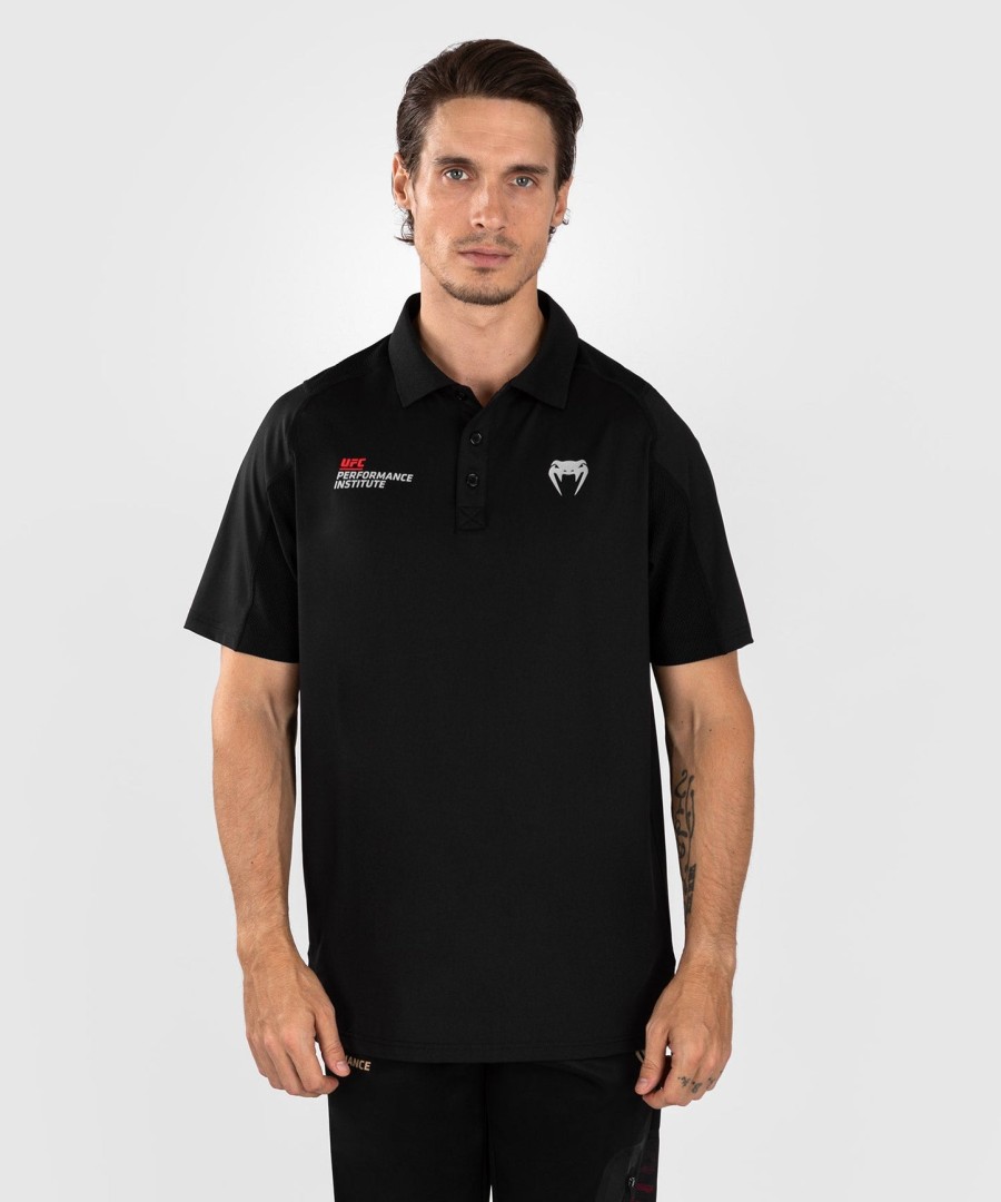 ufc venum performance institute 2.0 herren-poloshirt – schwarzrot