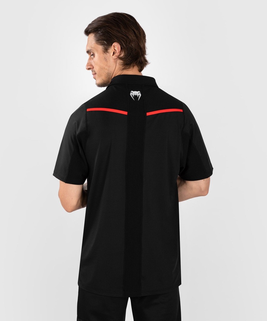 ufc venum performance institute 2.0 herren-poloshirt – schwarzrot