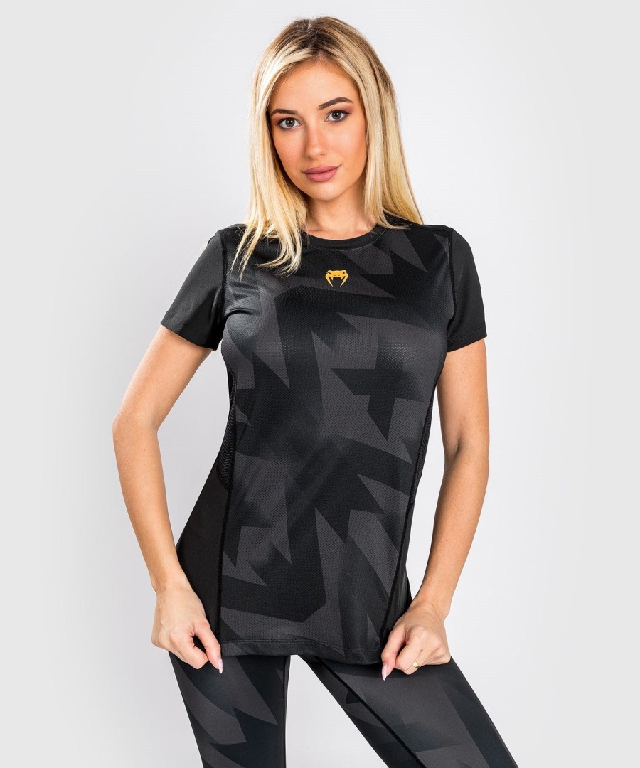 venum razor dry tech t-shirt – für damen – schwarzgold
