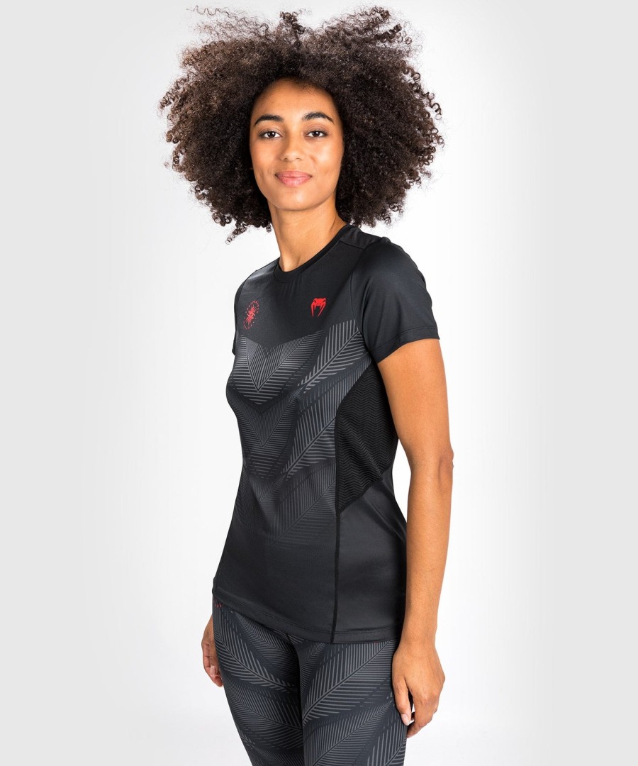 venum phantom dry tech t-shirt – für damen – schwarzrot