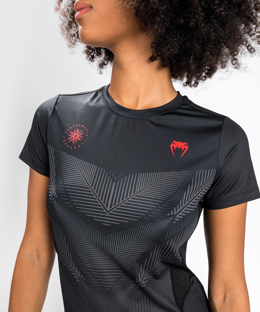venum phantom dry tech t-shirt – für damen – schwarzrot