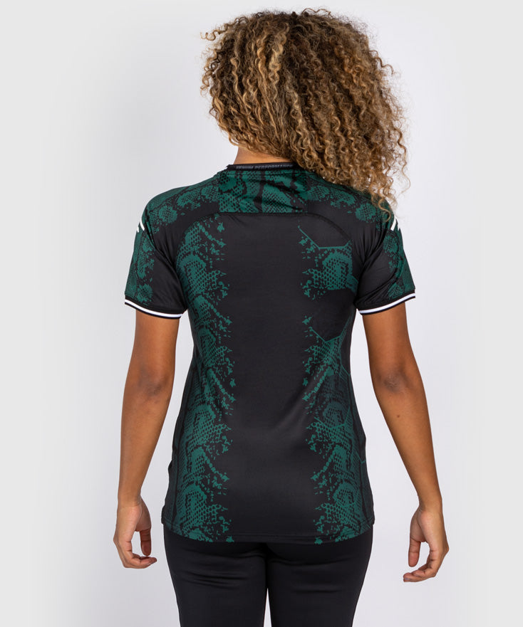 ufc adrenaline by venum authentic fight night damen-einlauftrikot – smaragdgrüne edition – grünschwarz