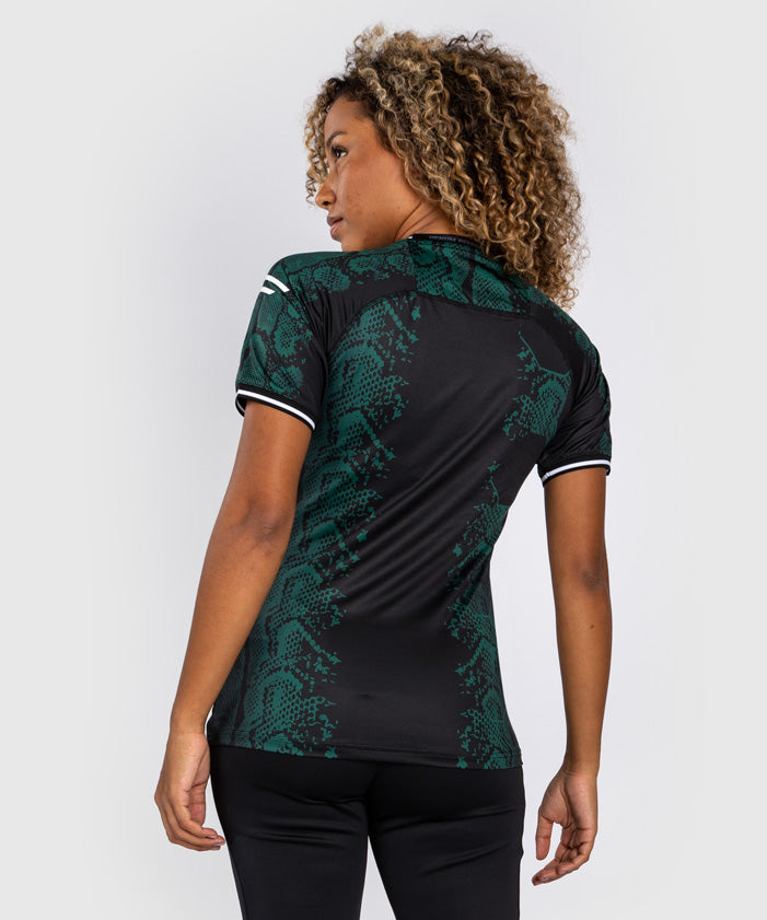 ufc adrenaline by venum authentic fight night damen-einlauftrikot – smaragdgrüne edition – grünschwarz