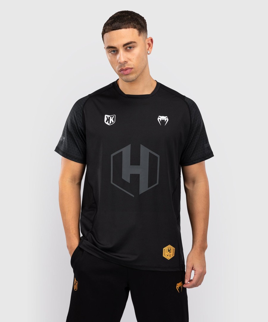 foot korner x venum hexagon mma t-shirt - schwarzsilber
