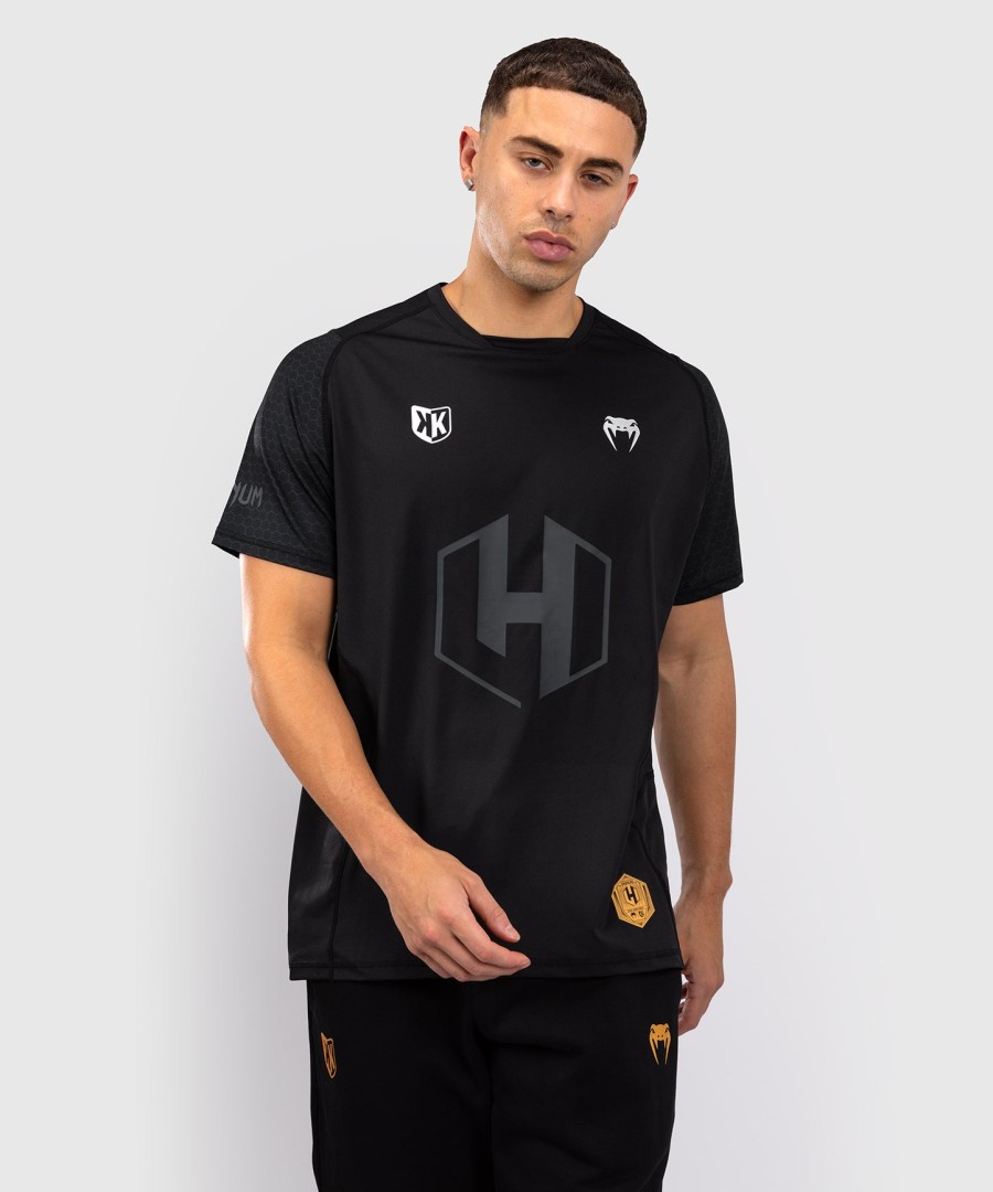 foot korner x venum hexagon mma t-shirt - schwarzsilber