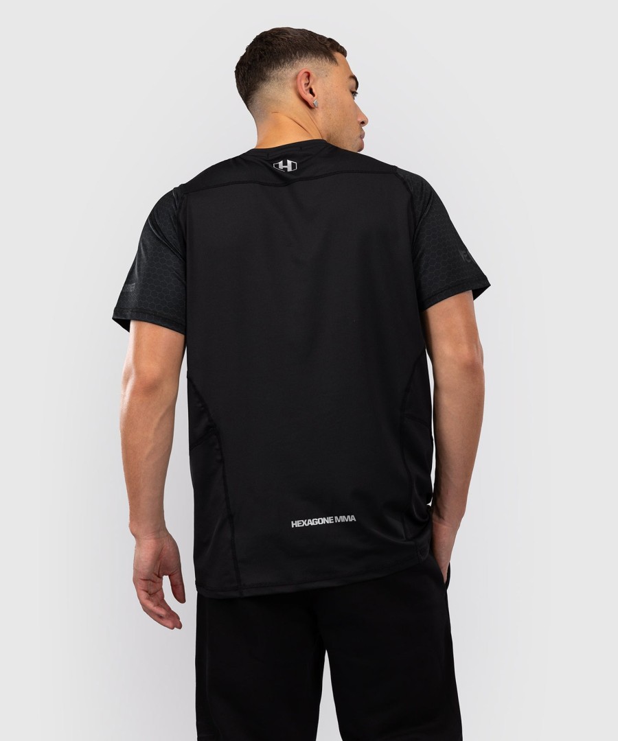 foot korner x venum hexagon mma t-shirt - schwarzsilber