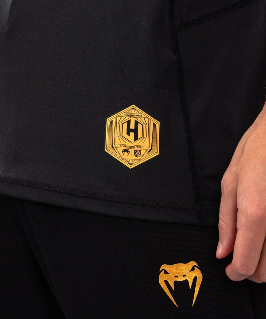 foot korner x venum hexagon mma t-shirt - schwarzsilber
