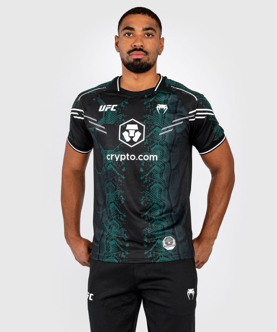 ufc adrenaline by venum authentic fight night herren-trikot – smaragd-edition – grünschwarz