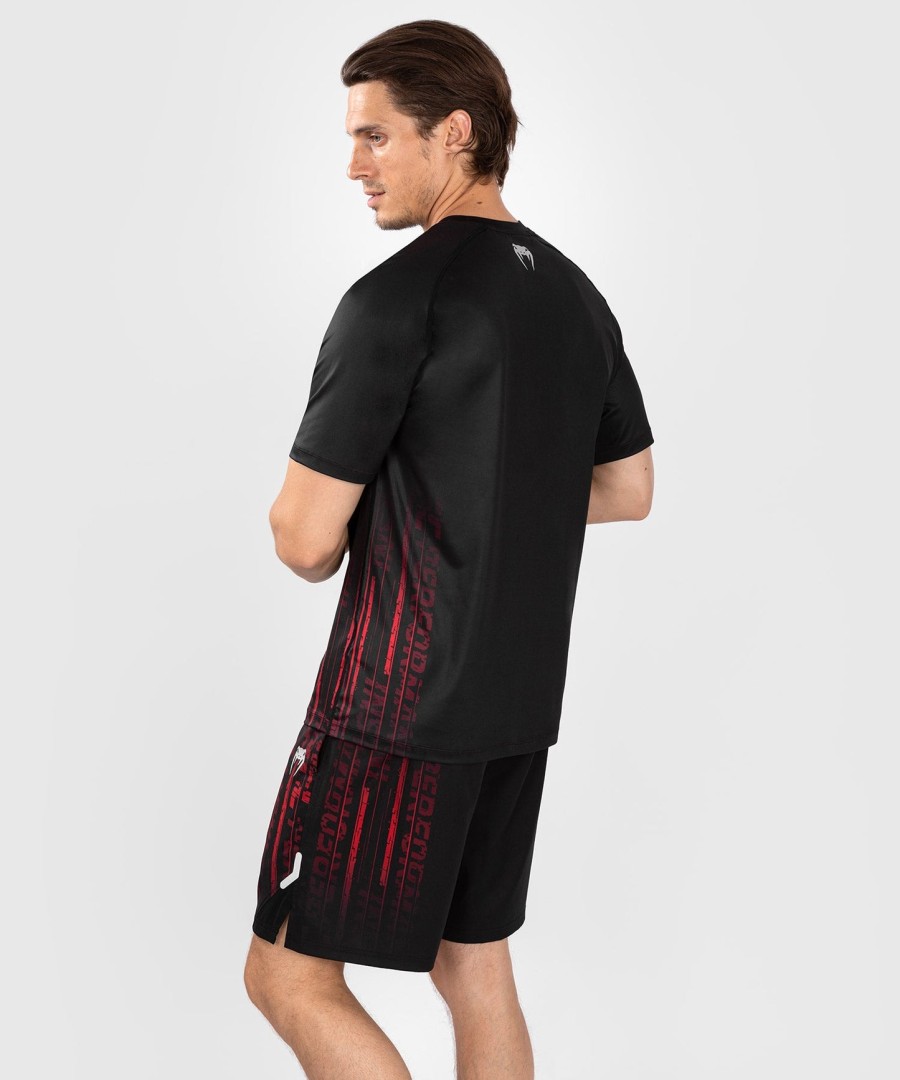ufc venum performance institute 2.0 herren dry-tech shirt – schwarzrot