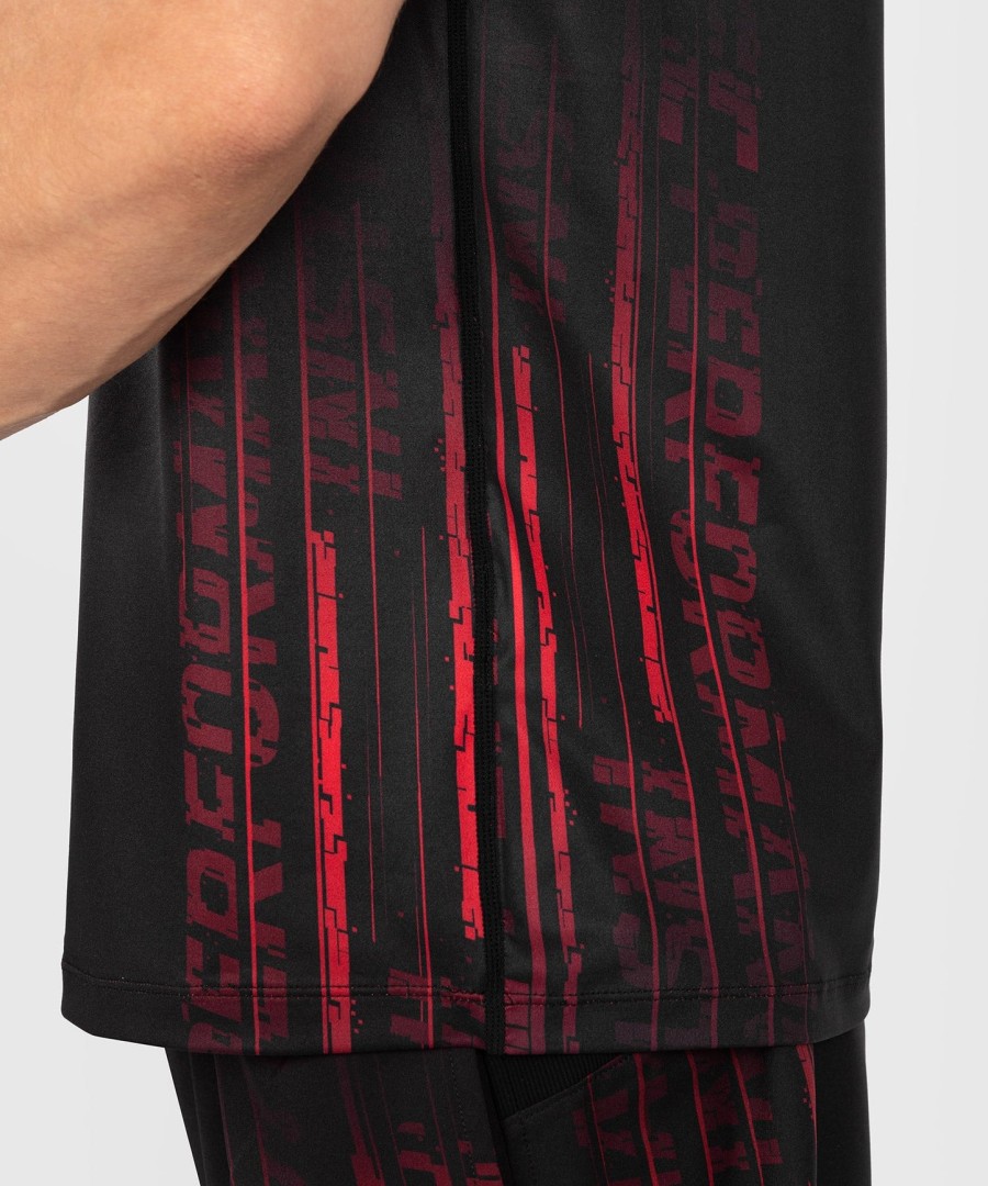 ufc venum performance institute 2.0 herren dry-tech shirt – schwarzrot