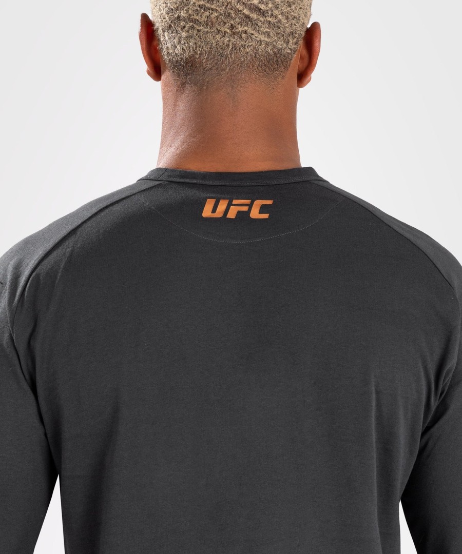 ufc adrenaline by venum fight week herren langarmshirt – anthrazitgrau