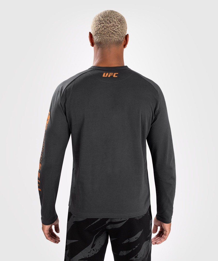ufc adrenaline by venum fight week herren langarmshirt – anthrazitgrau