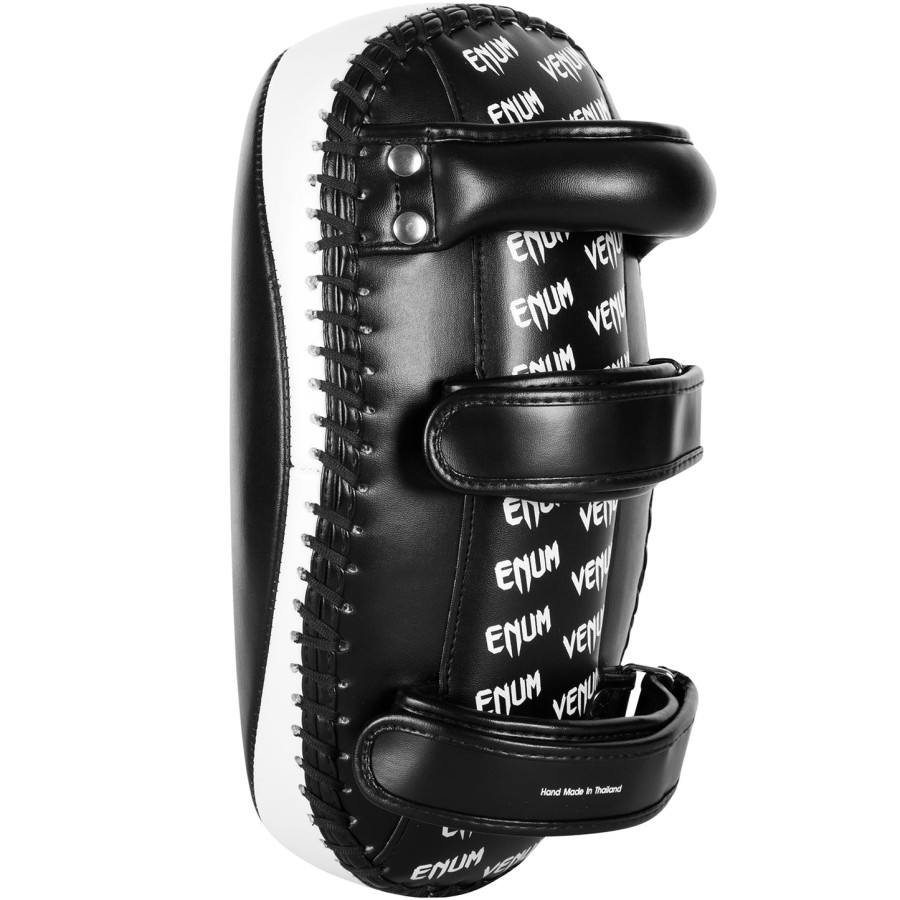 venum light kick pads - skintex leder - schwarzeis paar