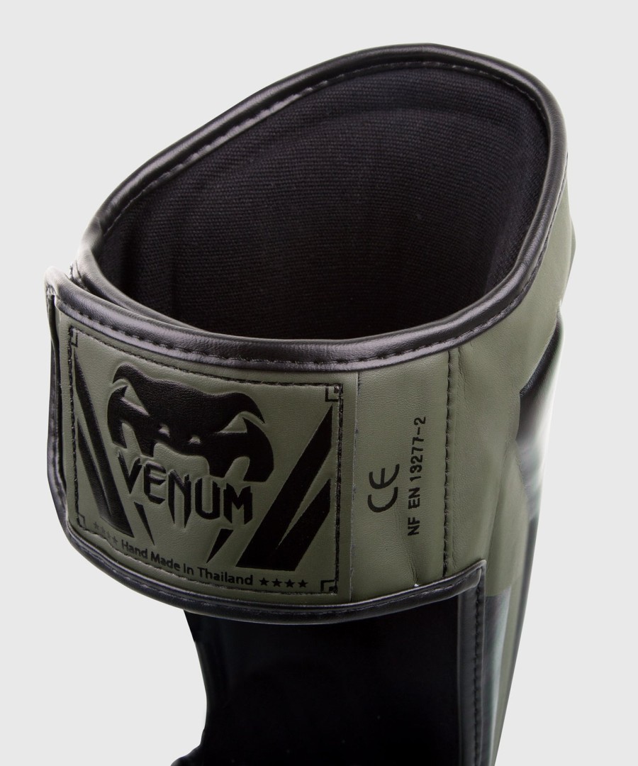venum elite standup schienbeinschoner – khakischwarz