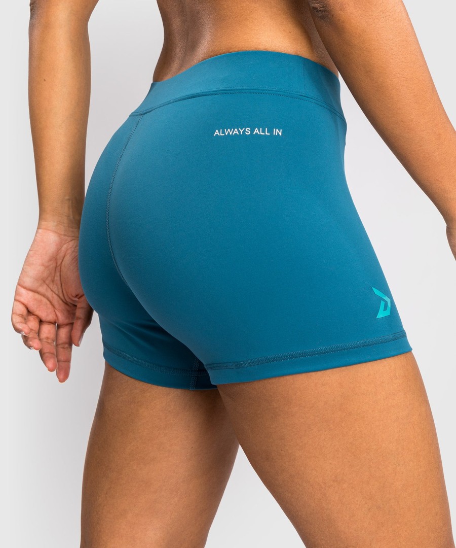 venum x demi damen vale tudo shorts – azurblau
