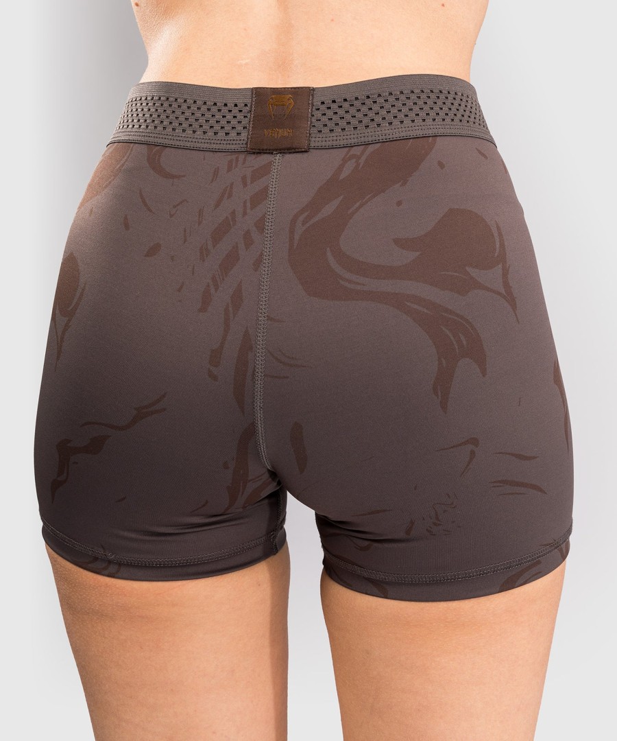 ufc fusion by venum fight week frauen vale tudo short - earthen brown