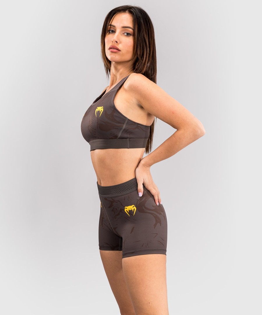 ufc fusion by venum fight week frauen vale tudo short - earthen brown