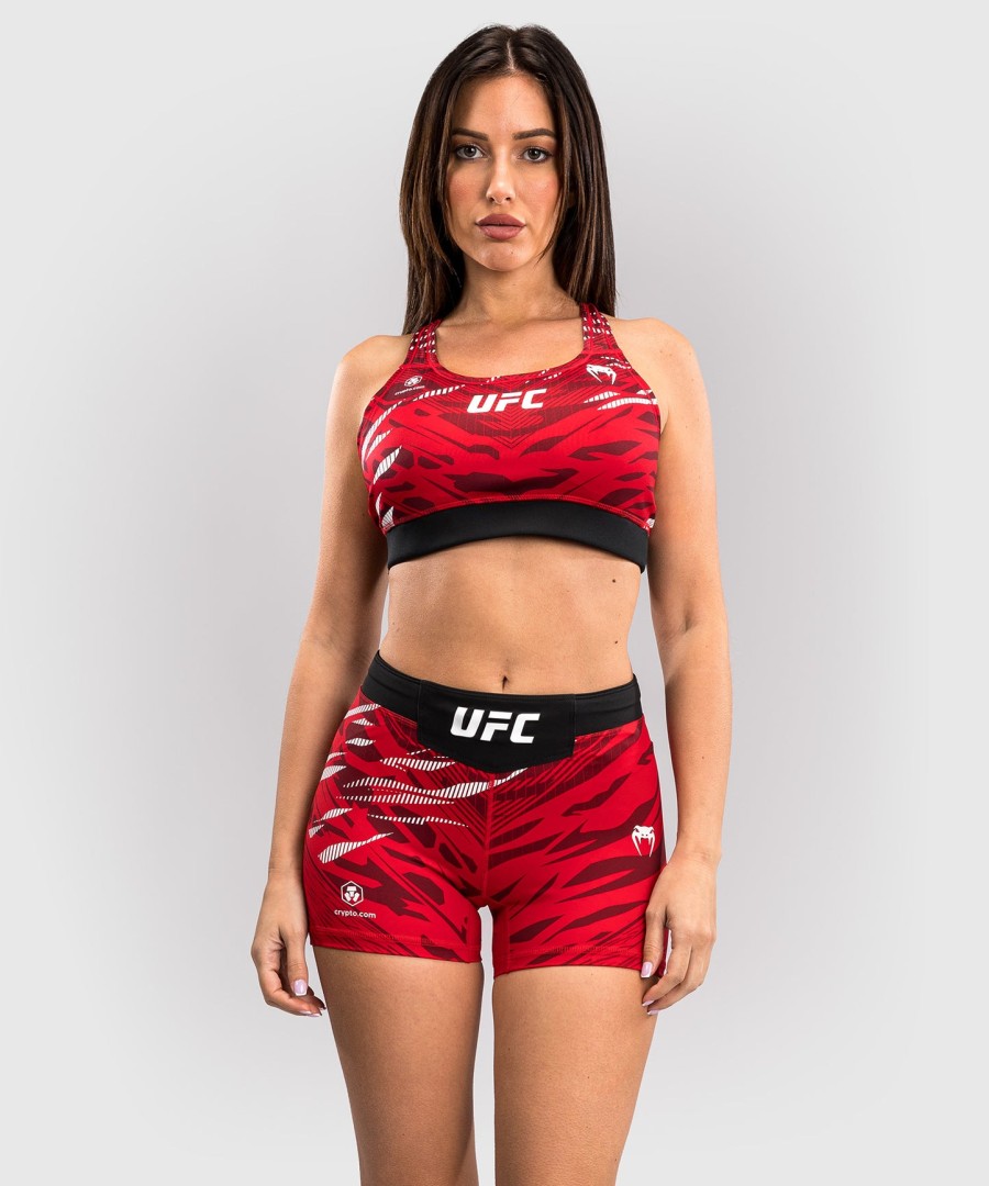 ufc fusion by venum authentic fight night damen vale tudo short – kurze passform – rot