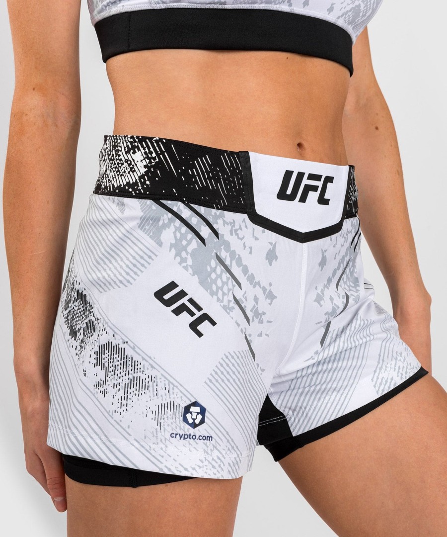 ufc adrenaline by venum authentic fight night damen-kampfshorts – weiß