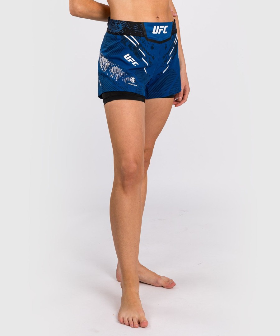 ufc adrenaline by venum personalisierte authentische fight night damen-kampfshorts – blau