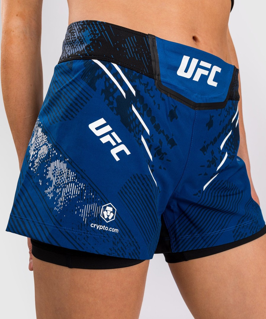 ufc adrenaline by venum personalisierte authentische fight night damen-kampfshorts – blau
