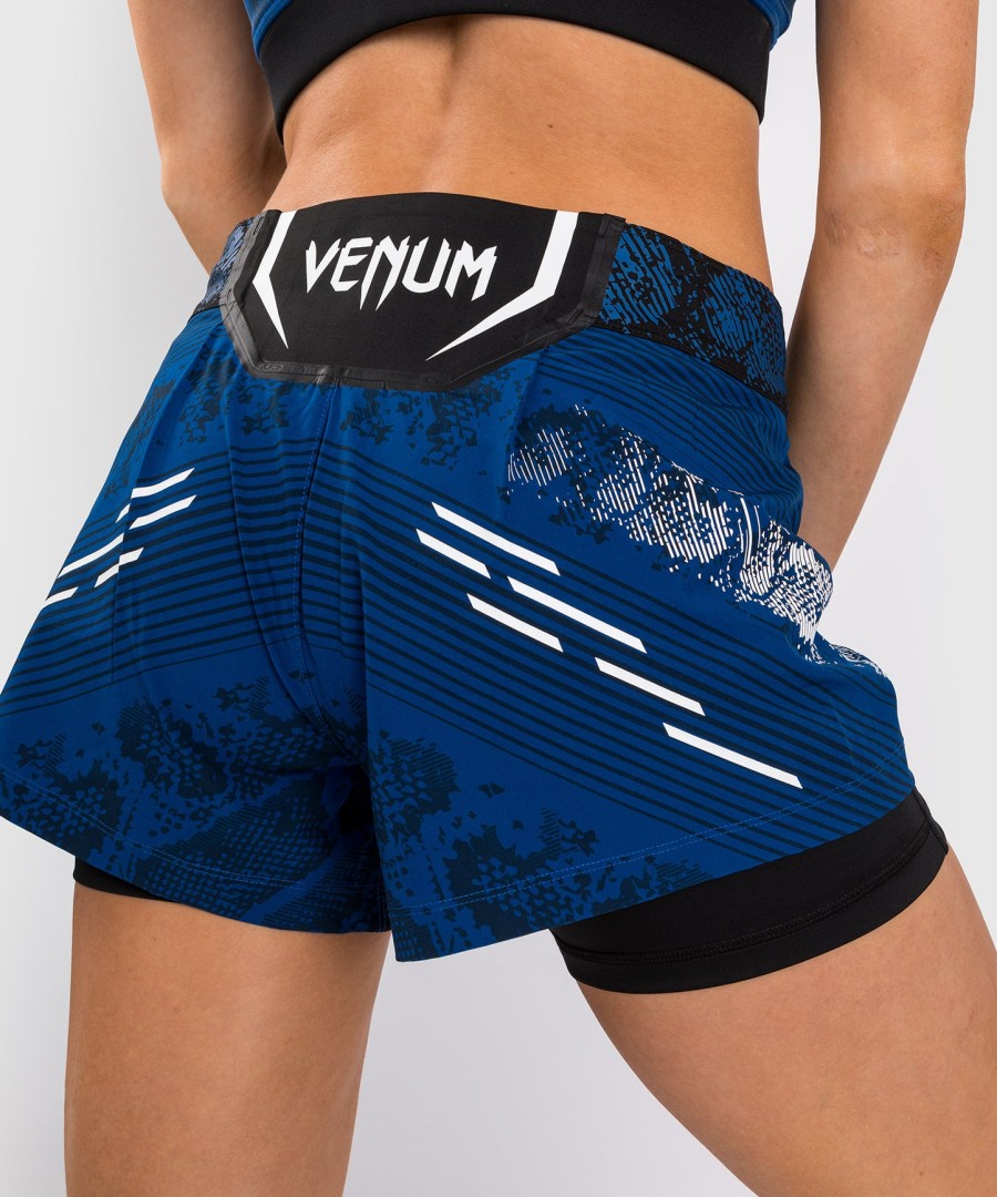 ufc adrenaline by venum personalisierte authentische fight night damen-kampfshorts – blau