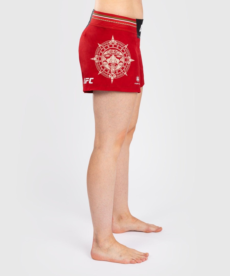 noche ufc by venum authentic fight night damen-kampfshorts - rot